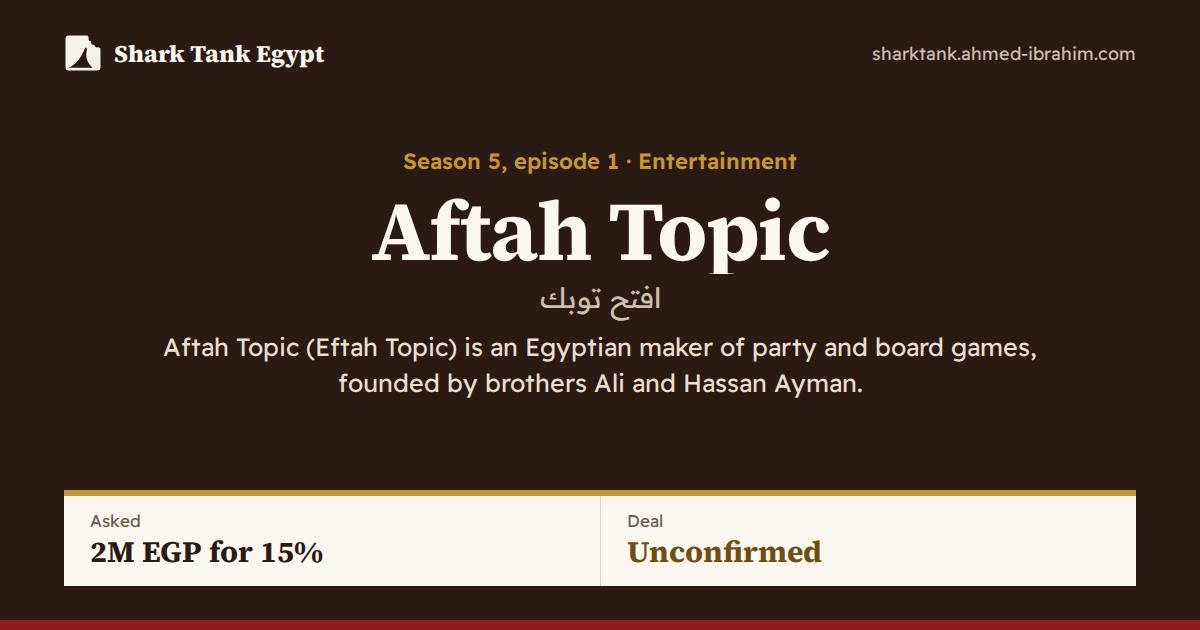 Aftah Topic